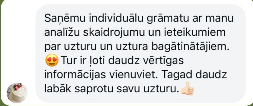 Atsauksme no Ilze M.